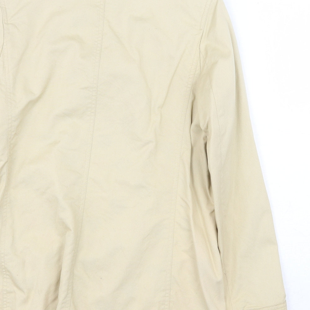 Womens UK Size 10 Clements Ribeiro Beige Pea Coat