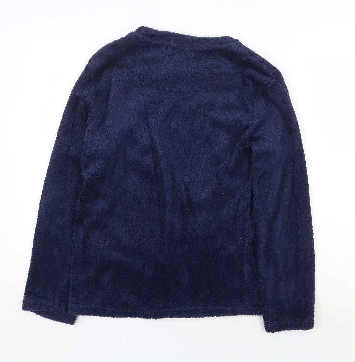 Love to Lounge Womens Blue Geometric Polyester Top Pyjama Top Size XS - Moon and Stars