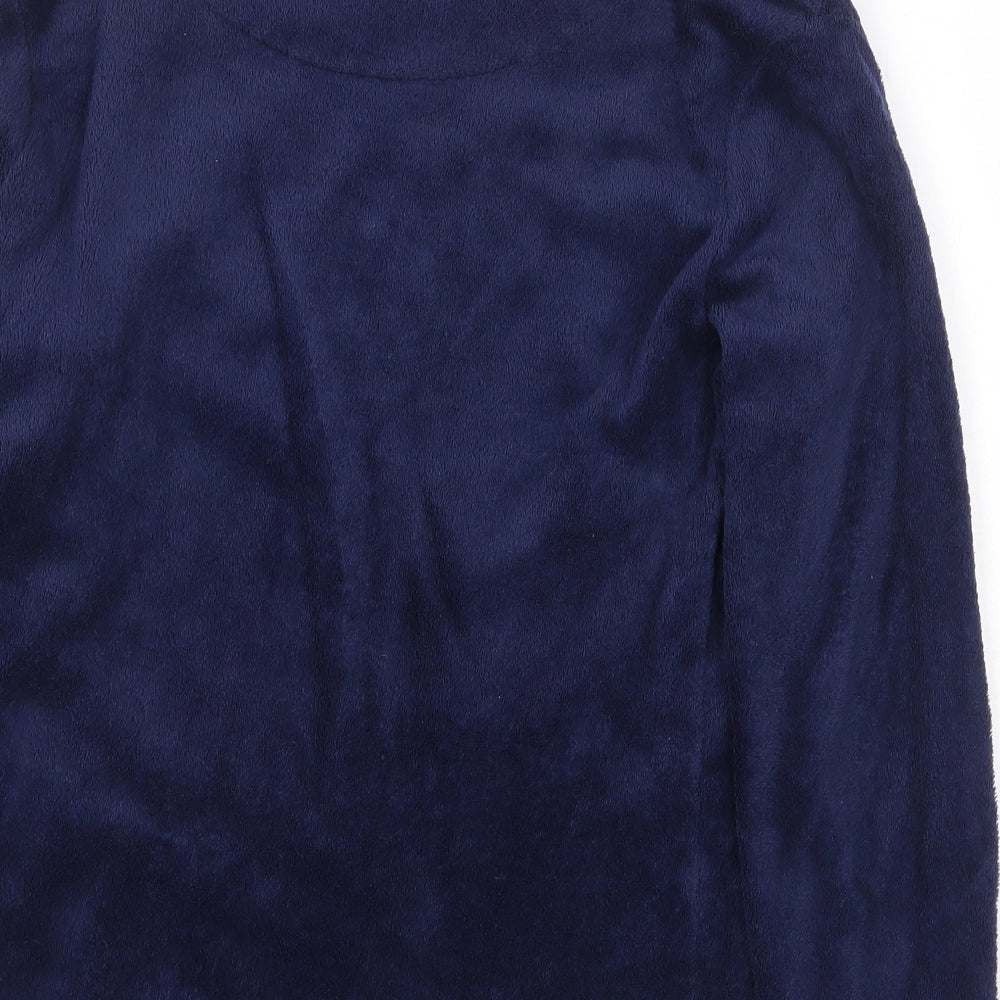 Love to Lounge Womens Blue Geometric Polyester Top Pyjama Top Size XS - Moon and Stars