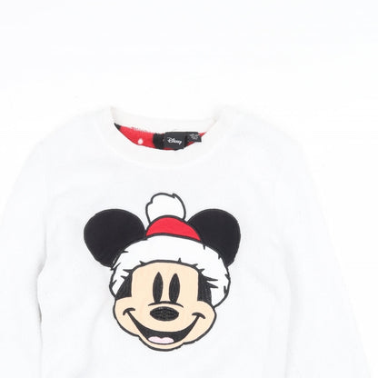 Womens UK Size S Disney White Pullover Sweatshirt