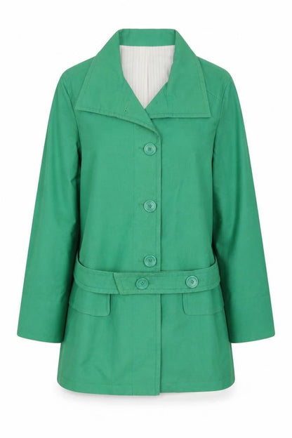Womens UK Size 14 Therapy Green Overcoat