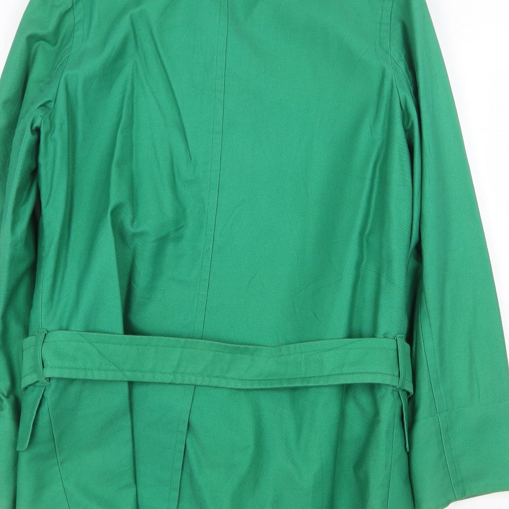 Womens UK Size 14 Therapy Green Overcoat
