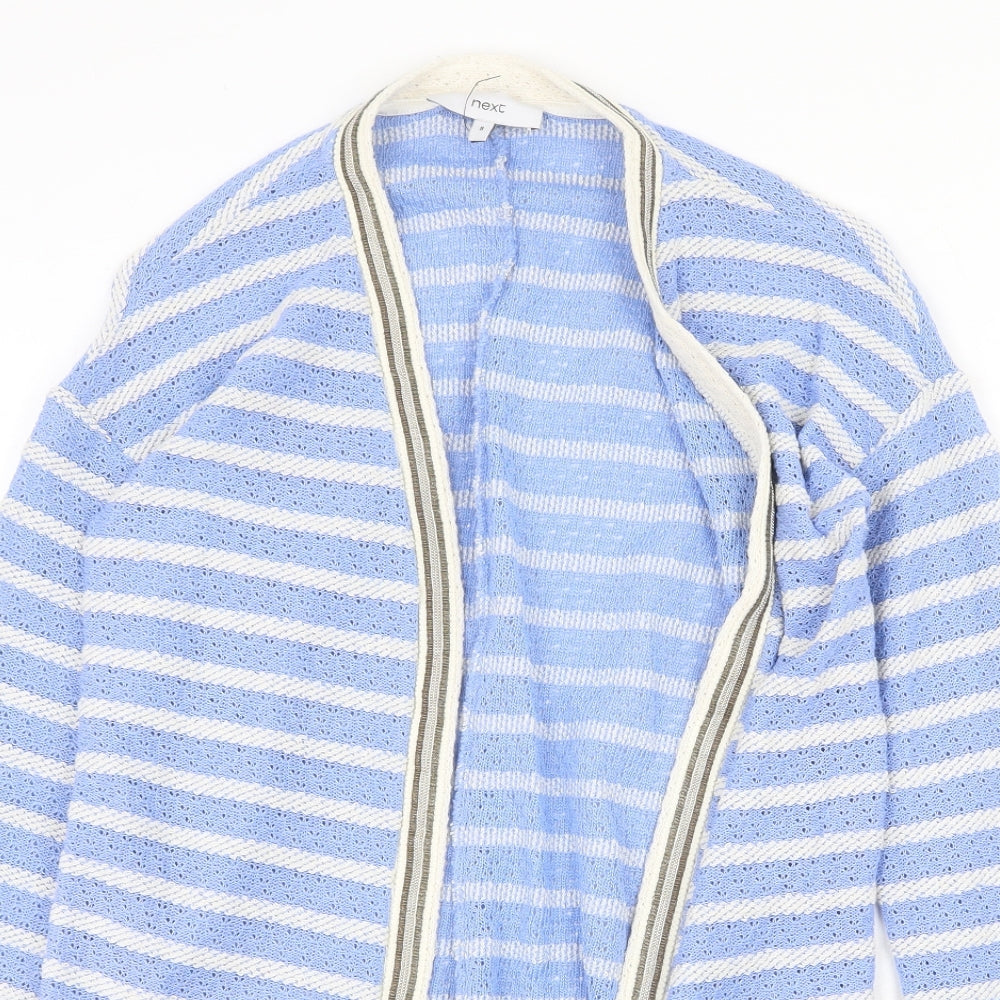 Womens UK Size 8 NEXT Blue Cardigan Jumper