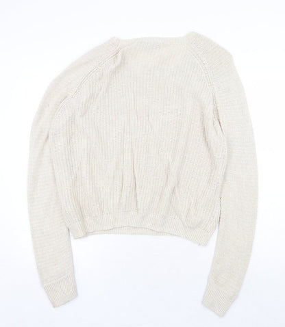 Womens UK Size 14 Topshop Ivory Pullover Jumper