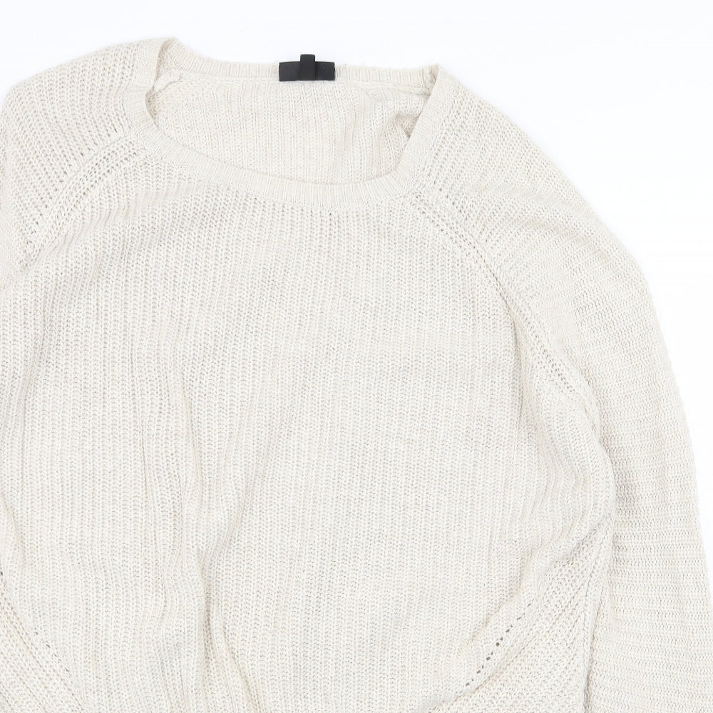 Womens UK Size 14 Topshop Ivory Pullover Jumper