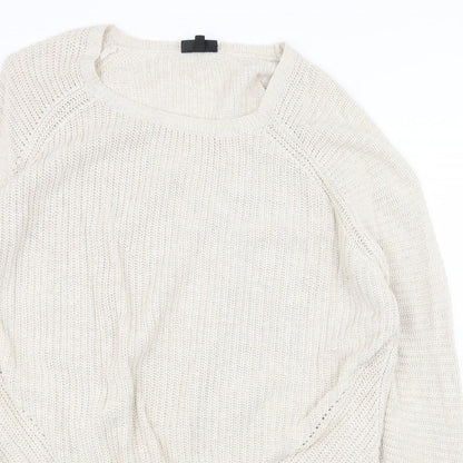 Womens UK Size 14 Topshop Ivory Pullover Jumper