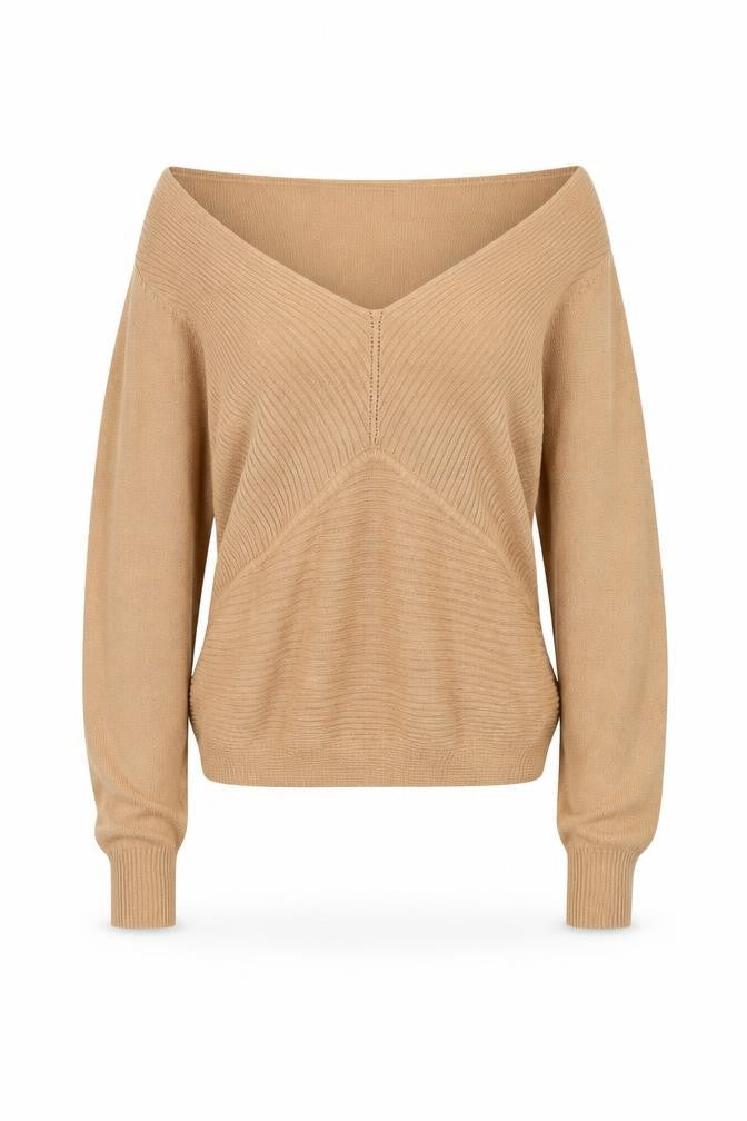 Womens UK Size 10 Topshop Beige Pullover Jumper
