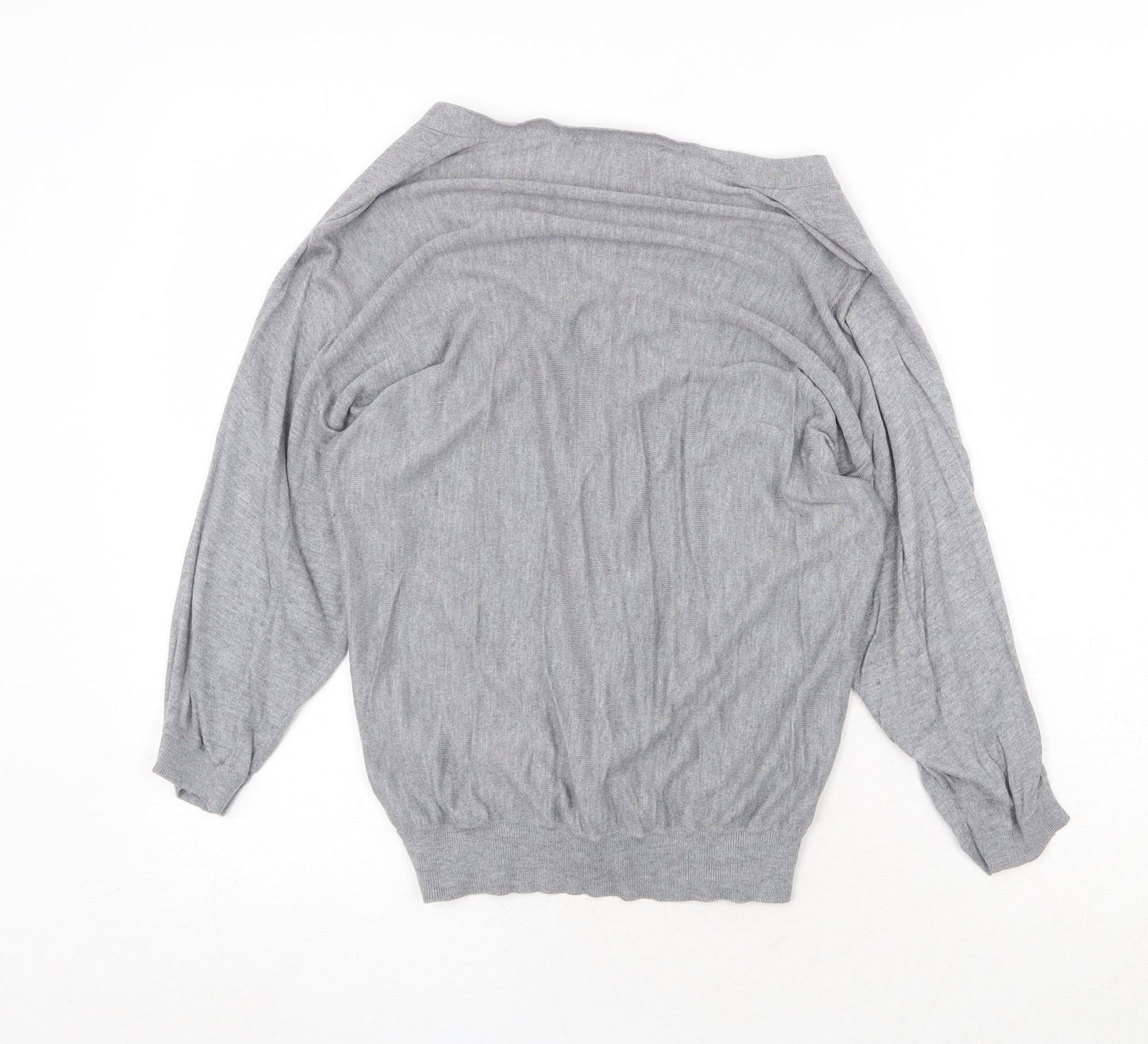 Womens UK Size XS H&M Grey Cardigan Jumper