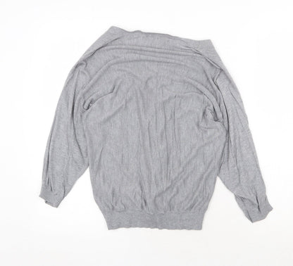 Womens UK Size XS H&M Grey Cardigan Jumper