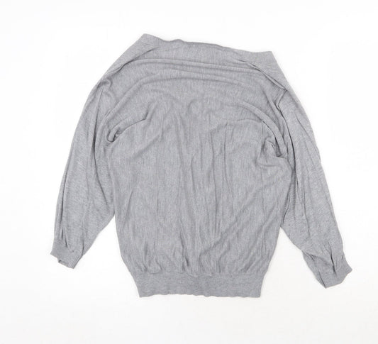 Womens UK Size XS H&M Grey Cardigan Jumper