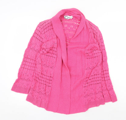 Womens UK Size S Casamia Pink Cardigan Jumper