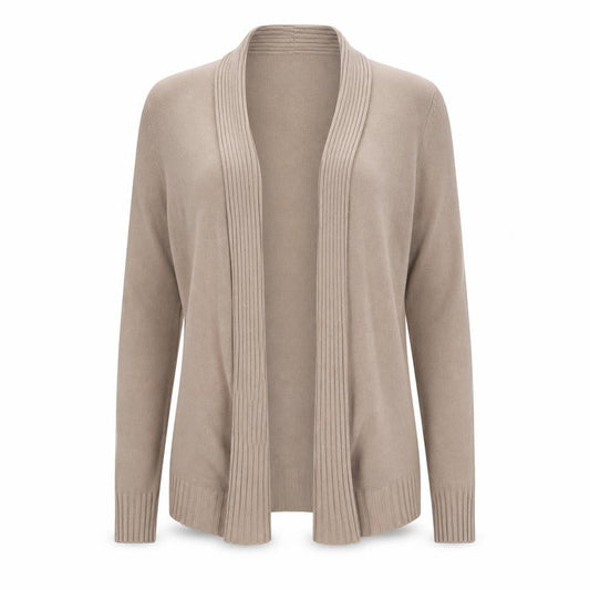 Womens UK Size S Apricot Beige Cardigan Jumper