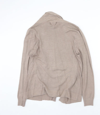 Womens UK Size S Apricot Beige Cardigan Jumper