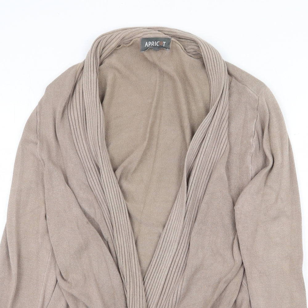 Womens UK Size S Apricot Beige Cardigan Jumper