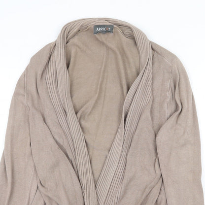 Womens UK Size S Apricot Beige Cardigan Jumper