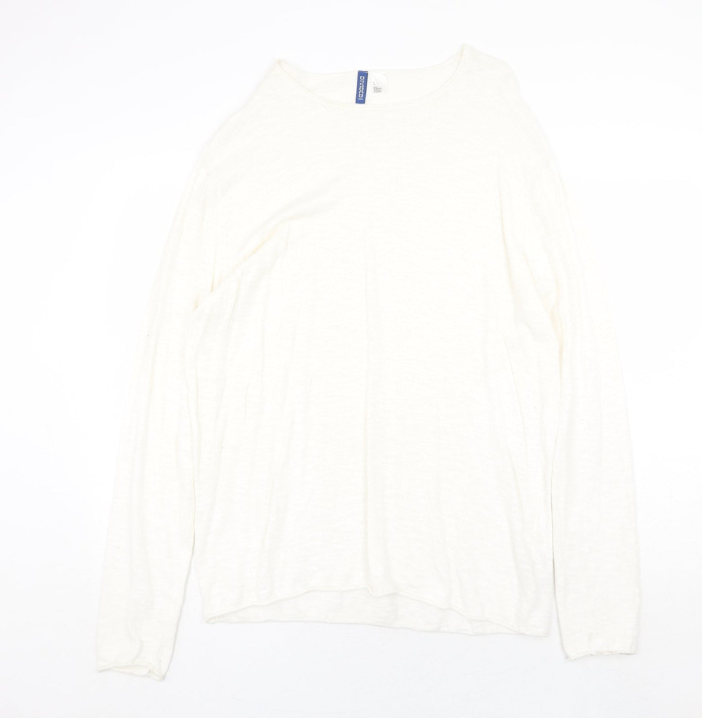 Womens UK Size L H&M Beige Pullover Jumper