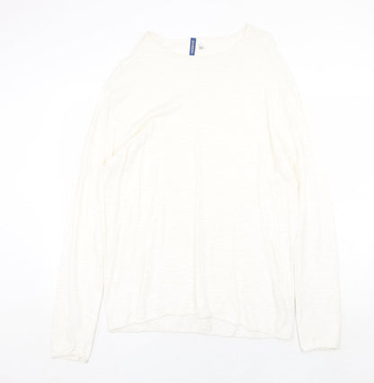 Womens UK Size L H&M Beige Pullover Jumper