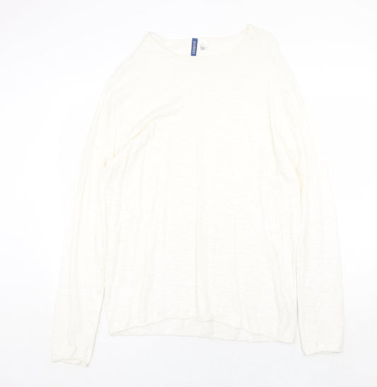 Womens UK Size L H&M Beige Pullover Jumper