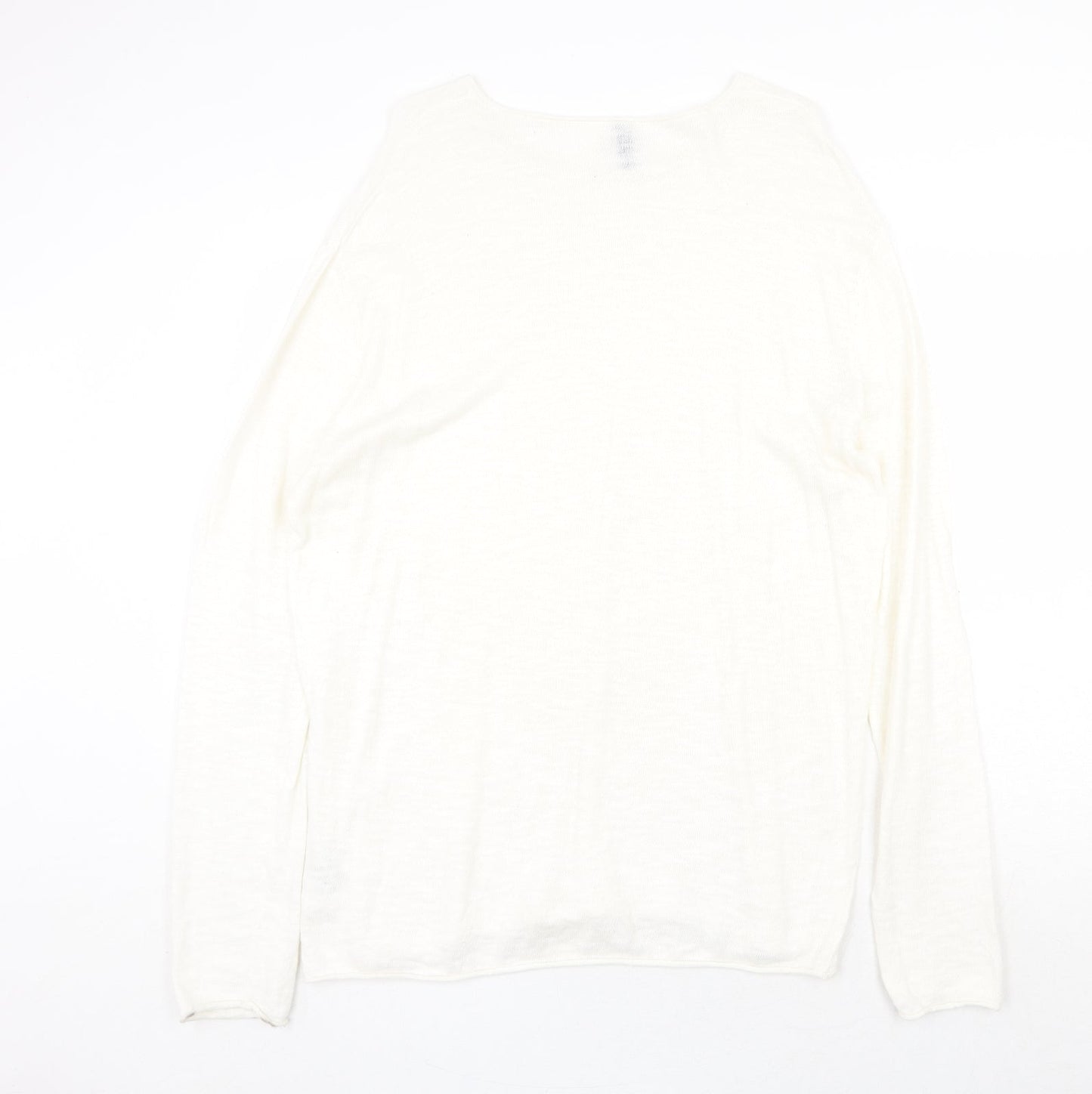 Womens UK Size L H&M Beige Pullover Jumper