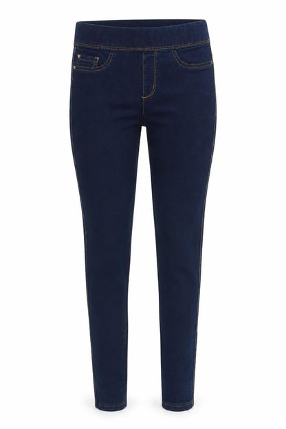Denim & Co. Womens Blue Cotton Jegging Jeans Size 8 Slim Zip