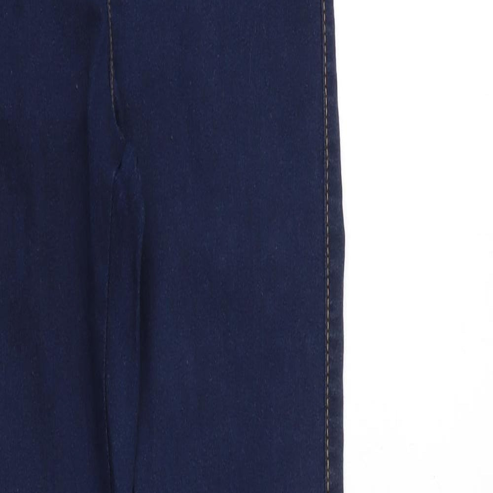 Denim & Co. Womens Blue Cotton Jegging Jeans Size 8 Slim Zip