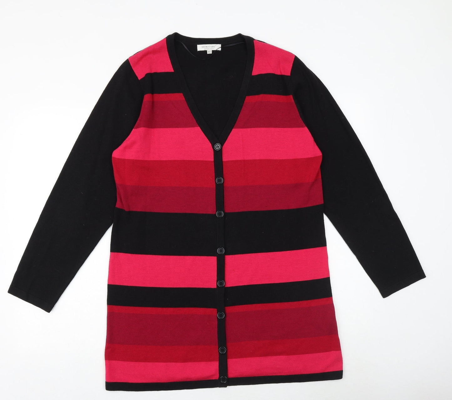 Womens UK Size XL Signature Experience Pink Cardigan Jumper