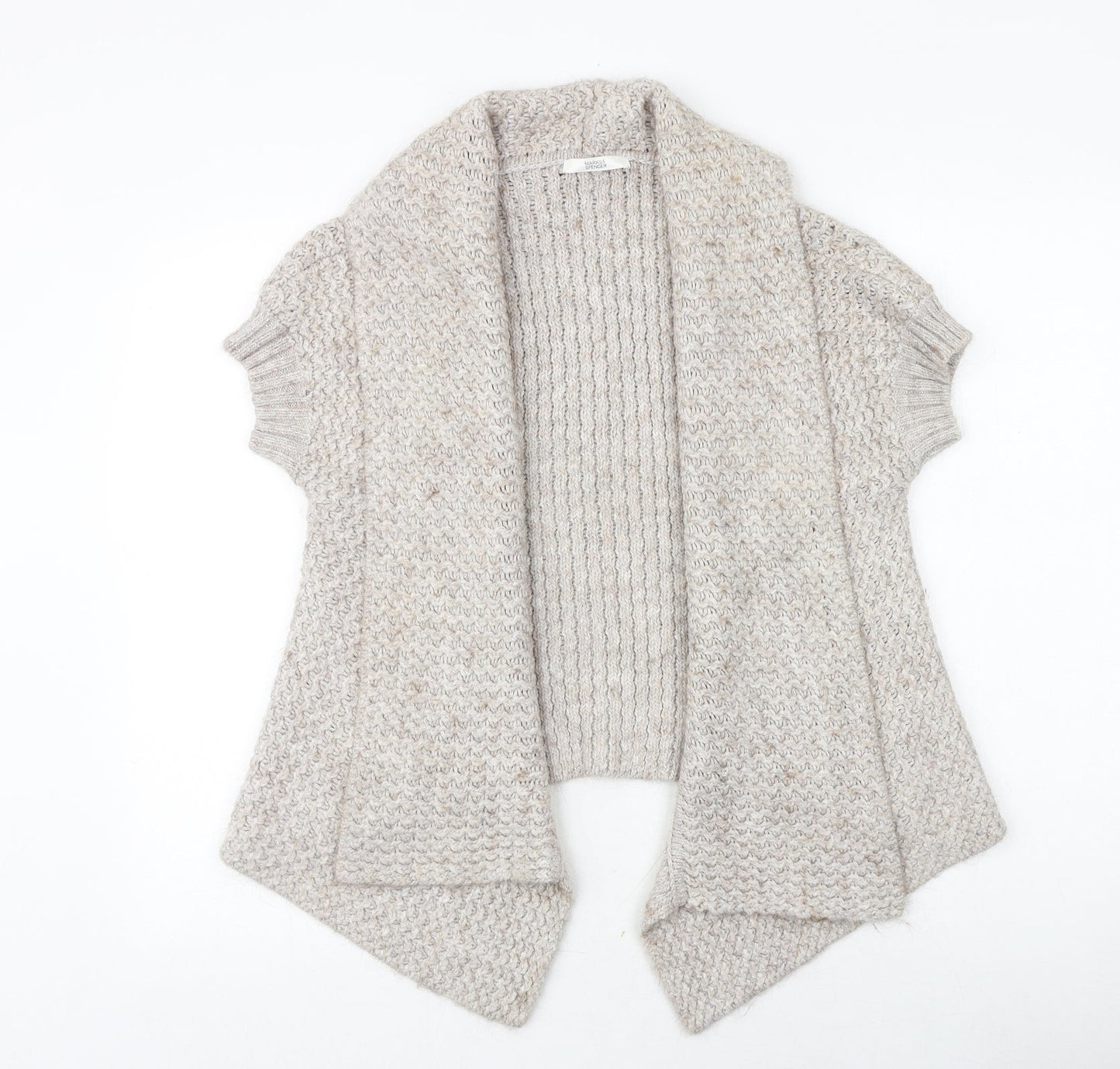 Womens UK Size 12 Marks and Spencer Beige Cardigan Jumper