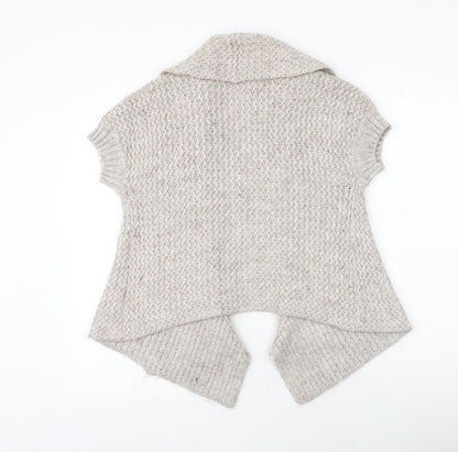 Womens UK Size 12 Marks and Spencer Beige Cardigan Jumper