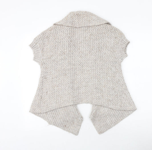 Womens UK Size 12 Marks and Spencer Beige Cardigan Jumper
