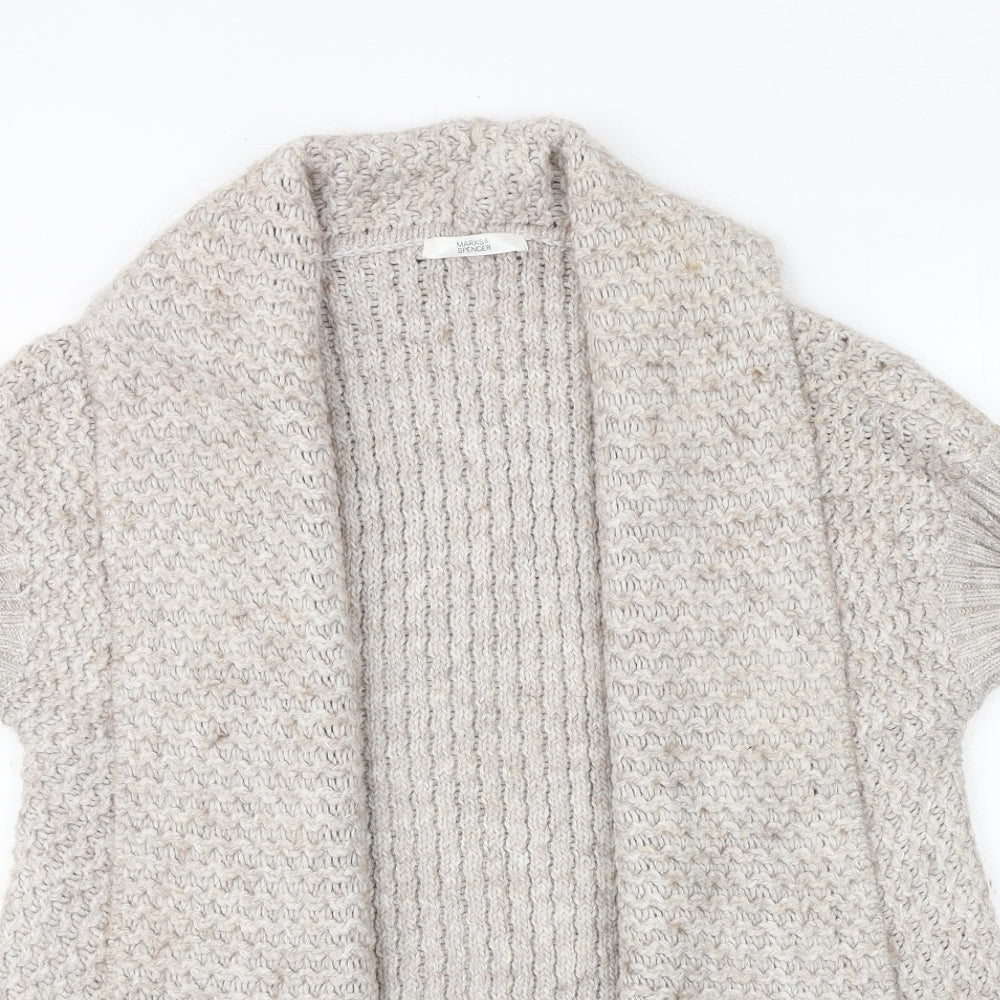 Womens UK Size 12 Marks and Spencer Beige Cardigan Jumper