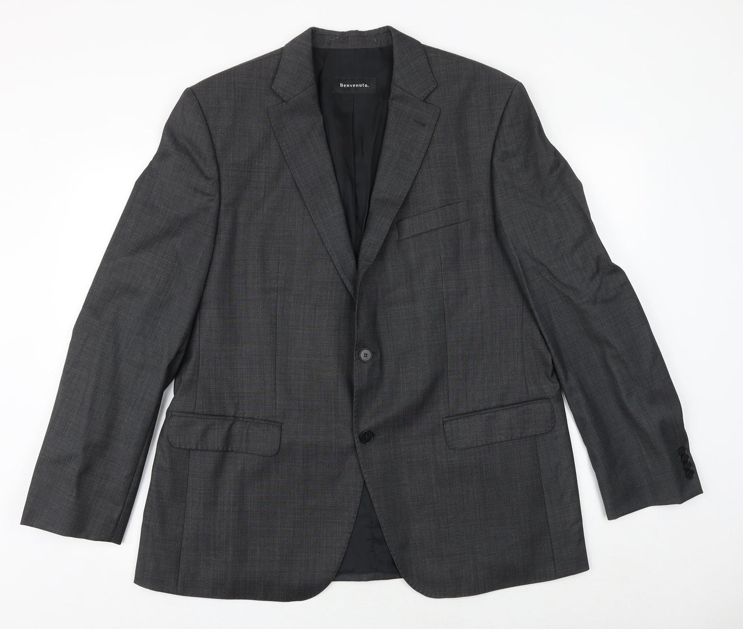 Mens UK Size 42 Benvenuto Regular Grey Suit Jacket