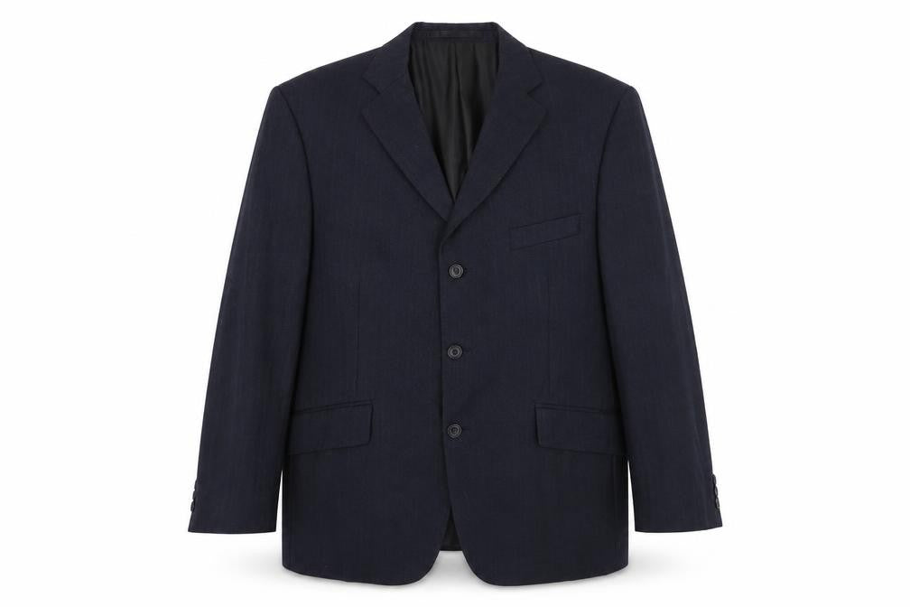Mens UK Size 42 Impressions Regular Blue Suit Jacket