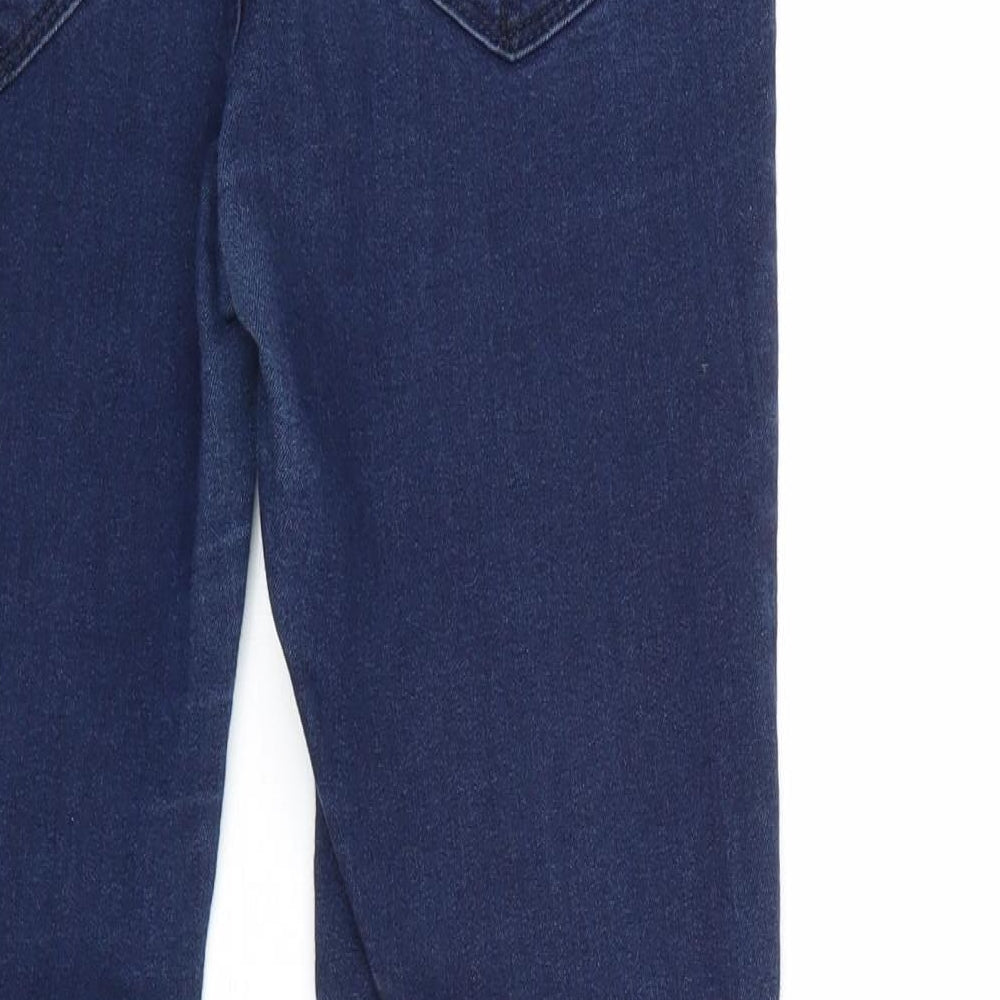 Denim & Co. Womens Blue Cotton Skinny Jeans Size 10 Regular Zip