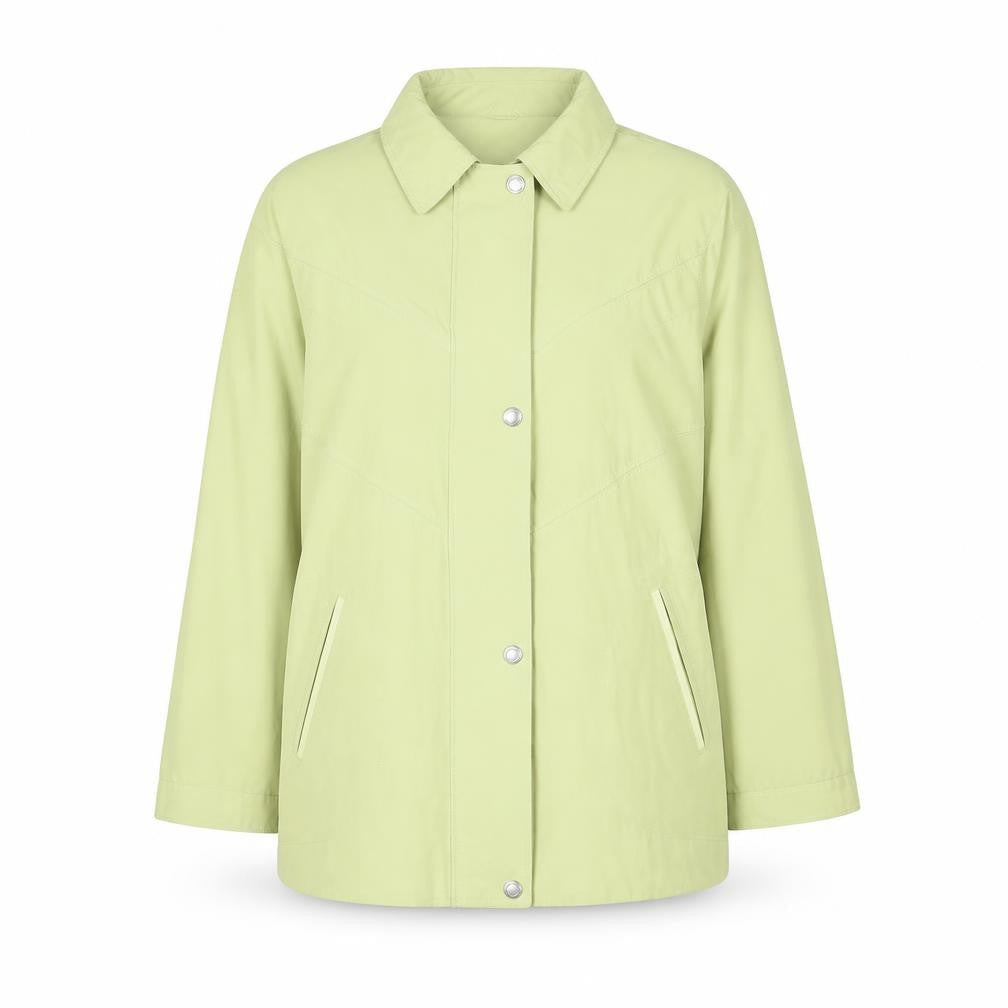 Womens UK Size 16 Preworn Green Overcoat