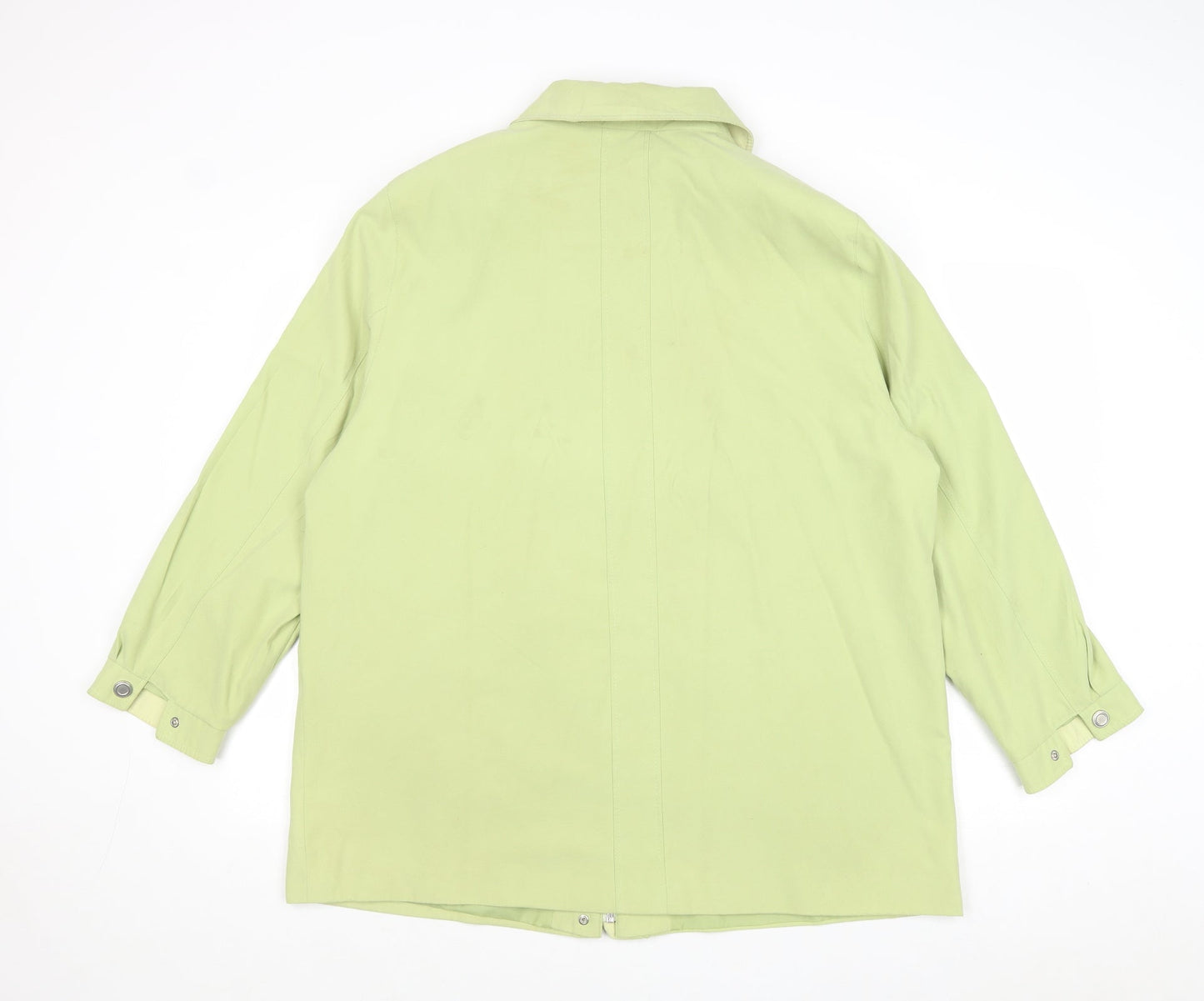 Womens UK Size 16 Preworn Green Overcoat