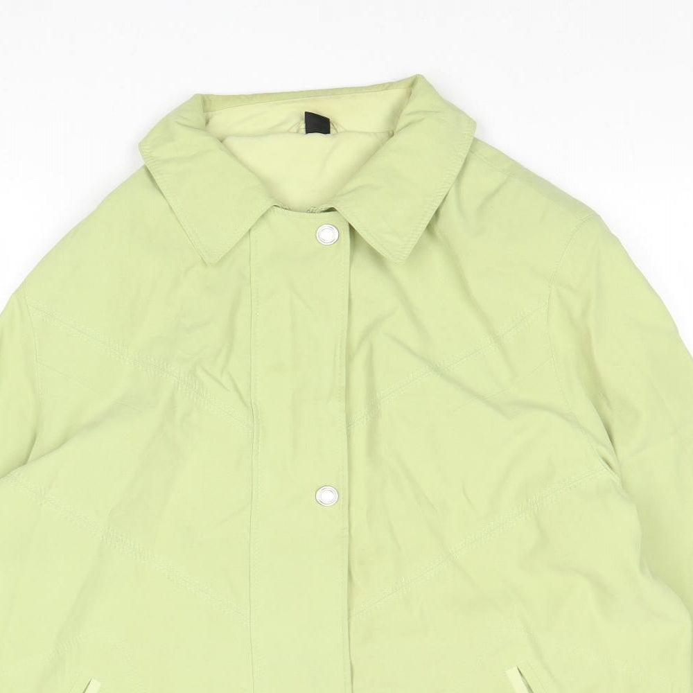 Womens UK Size 16 Preworn Green Overcoat