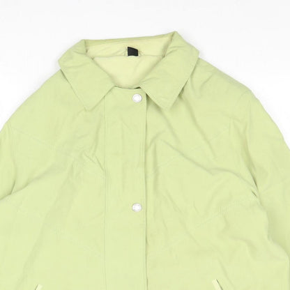 Womens UK Size 16 Preworn Green Overcoat