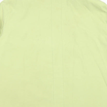 Womens UK Size 16 Preworn Green Overcoat