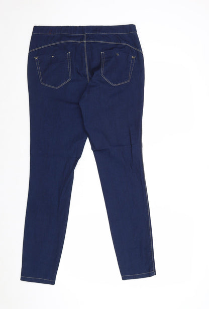 Denim & Co. Womens Blue Cotton Jegging Jeans Size 12 Regular