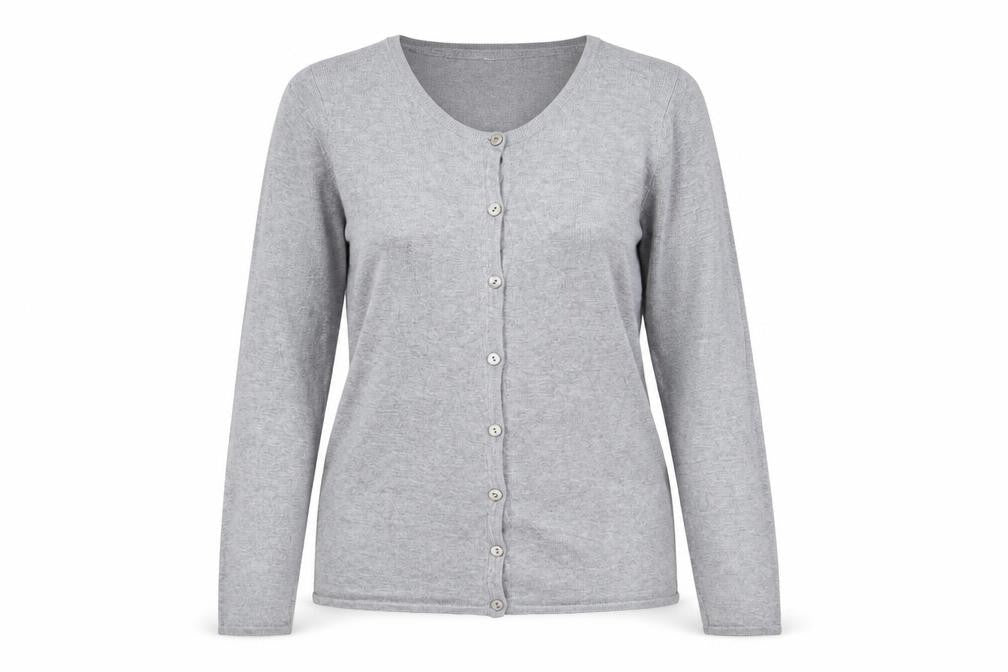 Womens UK Size 12 Capsule Grey Cardigan Jumper