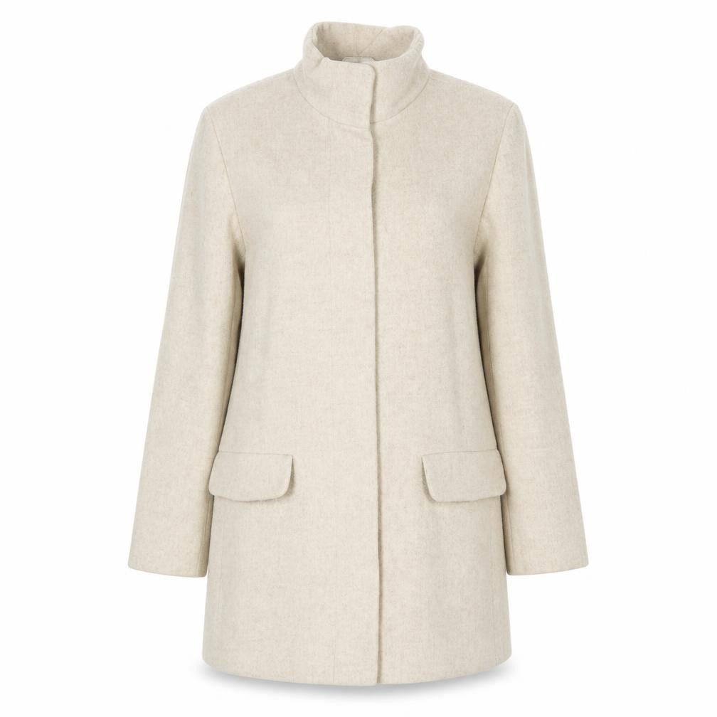 Womens UK Size 14 Marks and Spencer Beige Overcoat