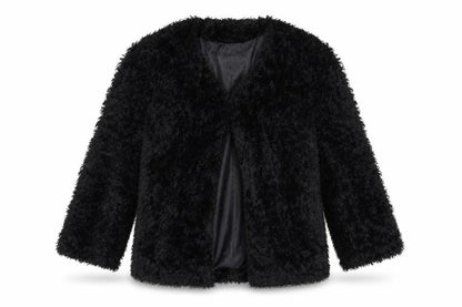 Next Womens Black Jacket Coatigan Size 10 Hook & Loop