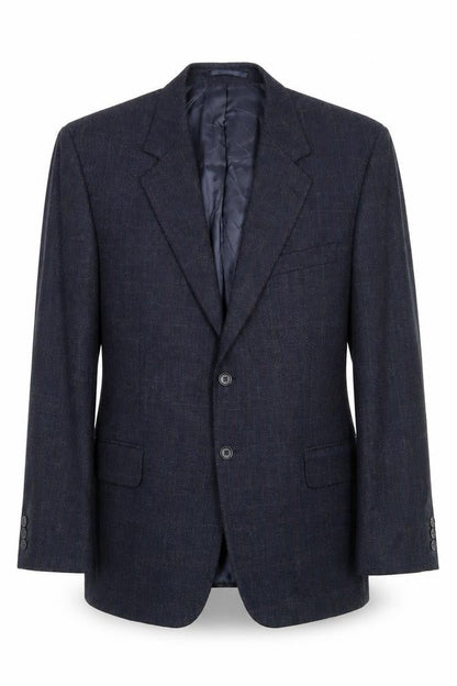 Mens UK Size 42 Woolmark Regular Blue Suit Jacket