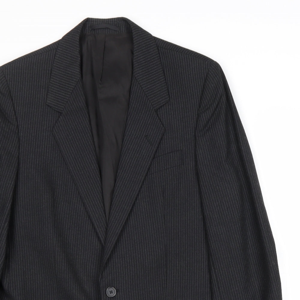 Mens UK Size 40 C&A Regular Black Suit Jacket
