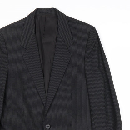 Mens UK Size 40 C&A Regular Black Suit Jacket