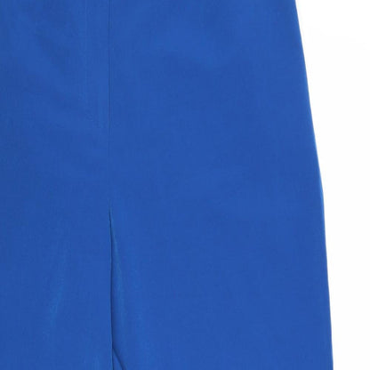 Markwald Womens Blue Polyester Trousers Size 20 Regular Zip