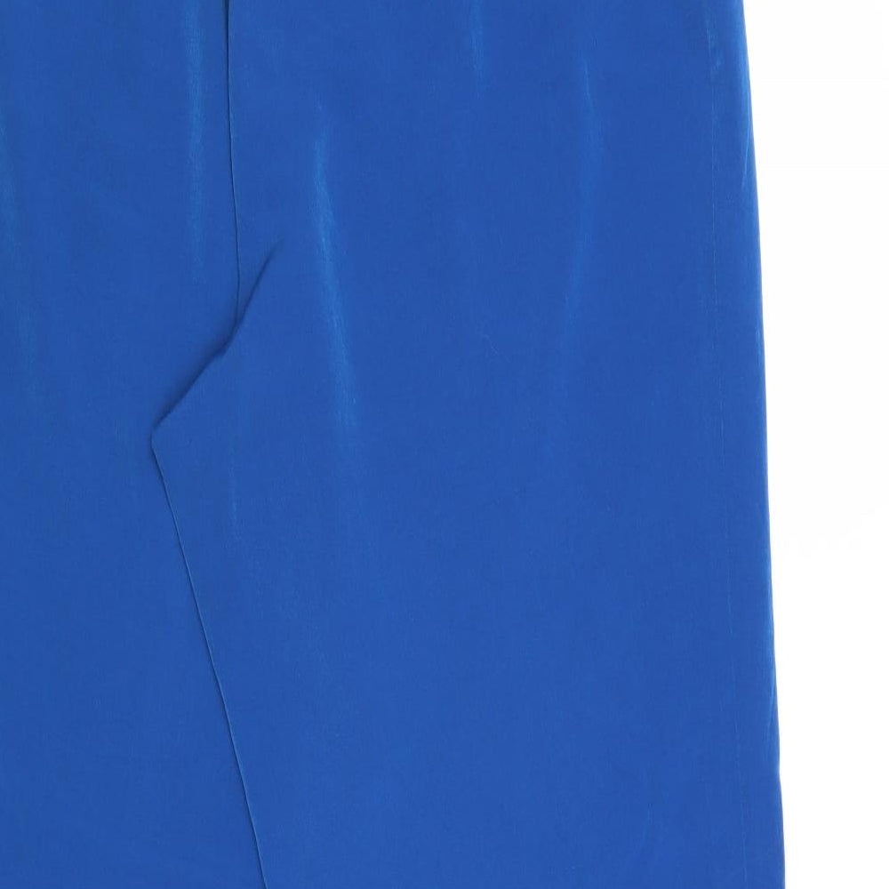 Markwald Womens Blue Polyester Trousers Size 20 Regular Zip