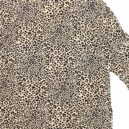 Womens UK Size 6 Divided by H&M Brown Basic Blouse