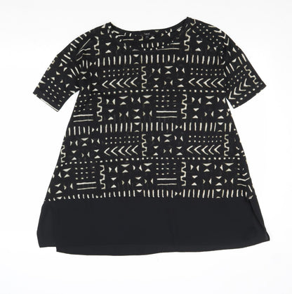 Womens UK Size 8 NEXT Black Basic Blouse