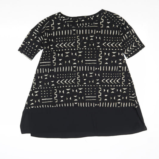 Womens UK Size 8 NEXT Black Basic Blouse